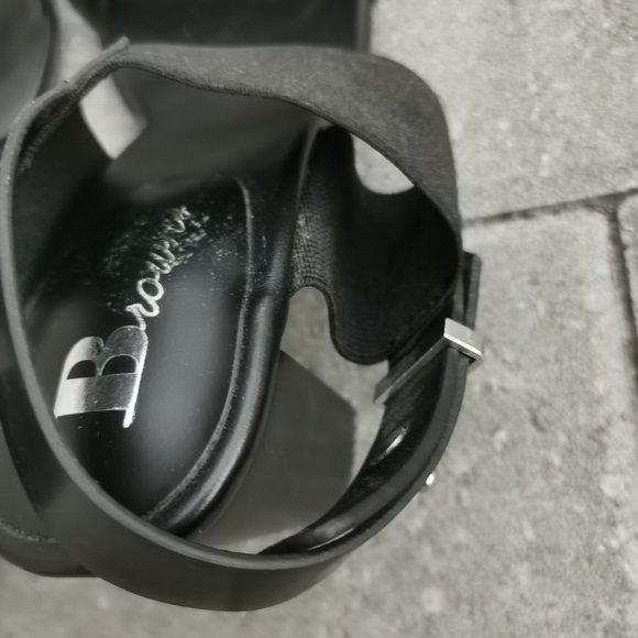 Brown's Black Heeled Sandals - Picture 9 of 11